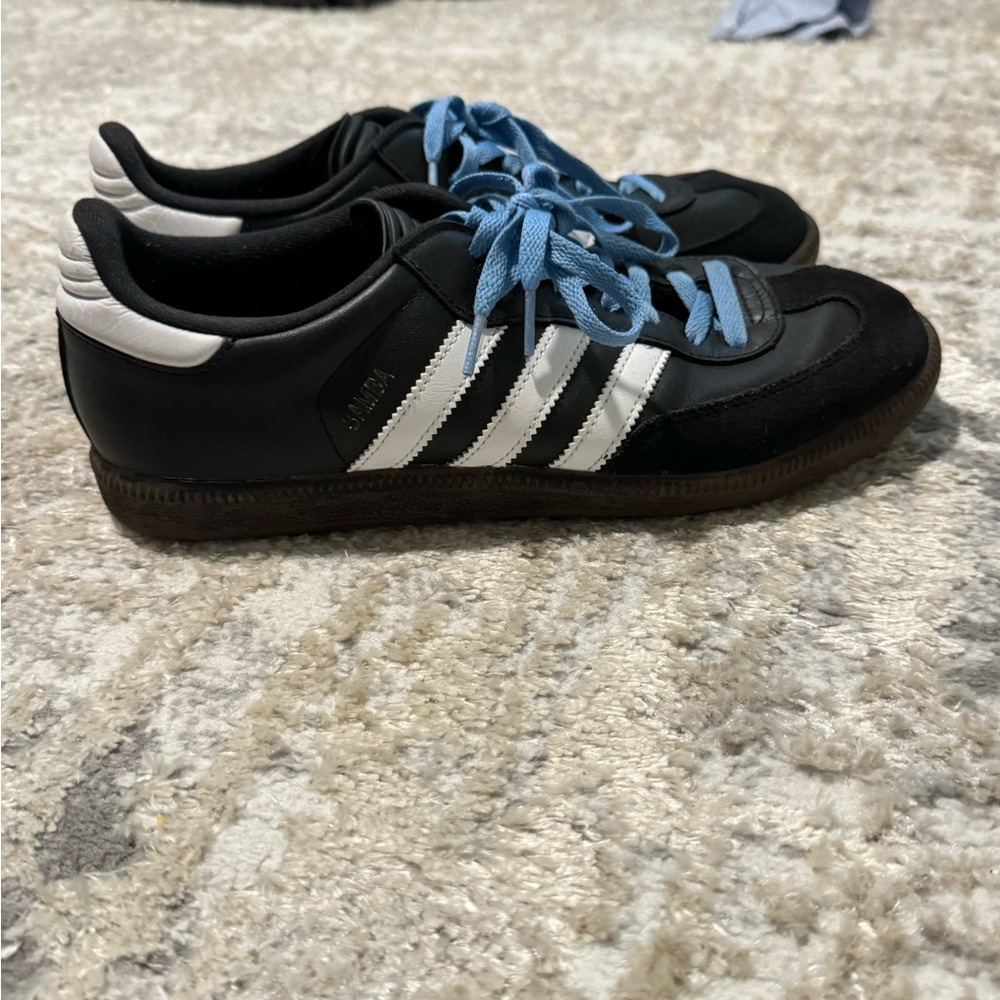 Adidas Black and White Shoes (Comes with black laces)